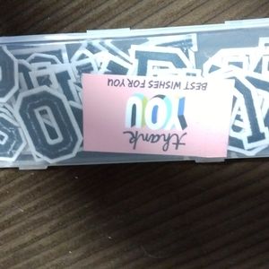 Iron On Letter and Number